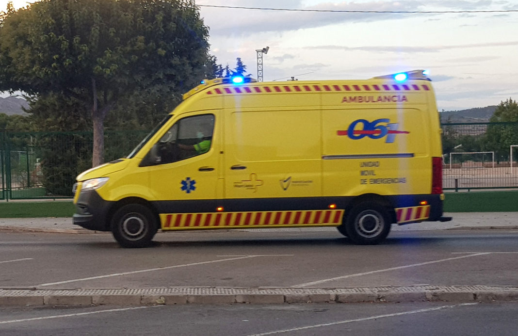 ambulancia 100 casos herido grave