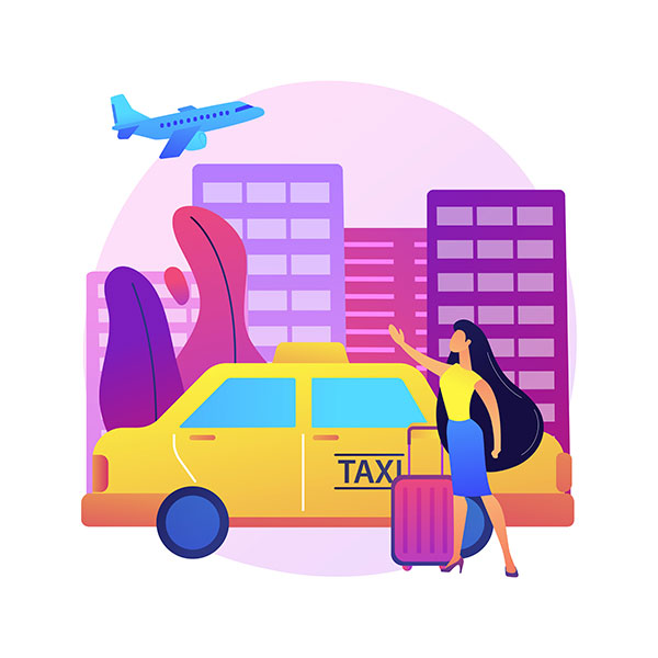 ilustración taxi