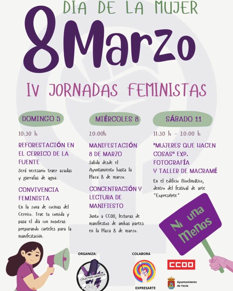 jornadas feministas 8 marzo