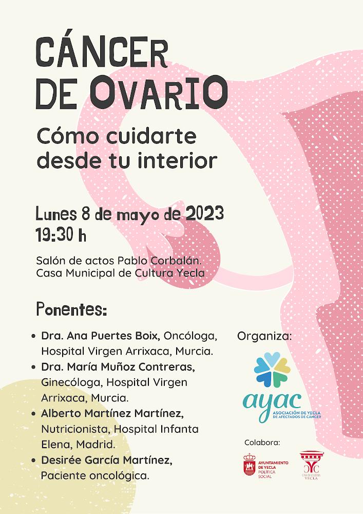 AYAC charla 'Cáncer de ovario', 8 de mayo