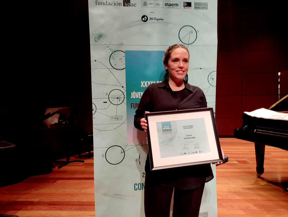 Premio Jóvenes Compositores de SGAE para Esther Pérez