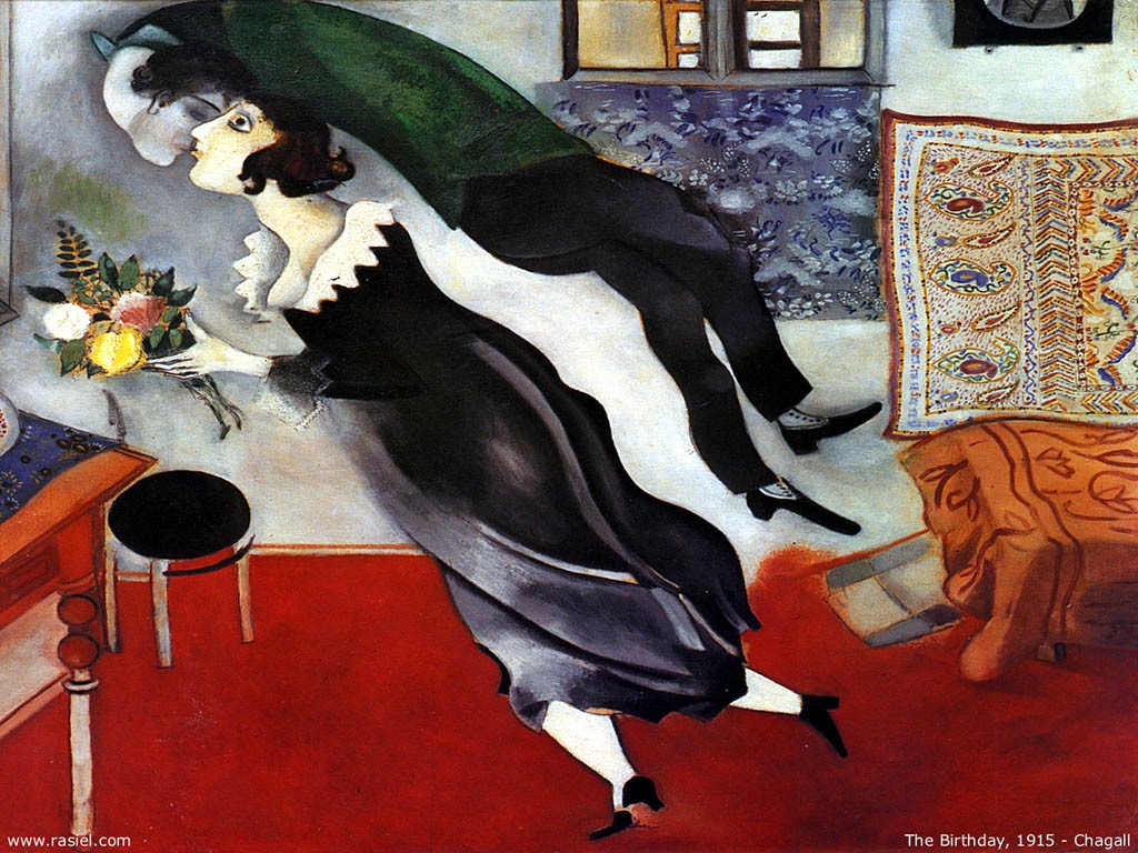 El cumpleaños - Marc Chagall