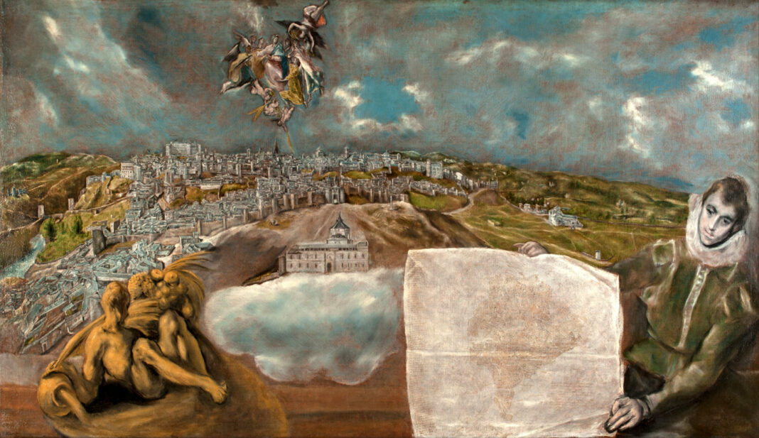 El_Greco_-_View_and_Plan_of_Toledo_-_Google_Art_Project