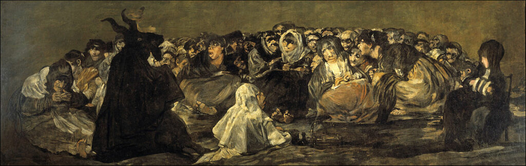 El aquelarre o El gran cabrón de Goya. Museo del Prado