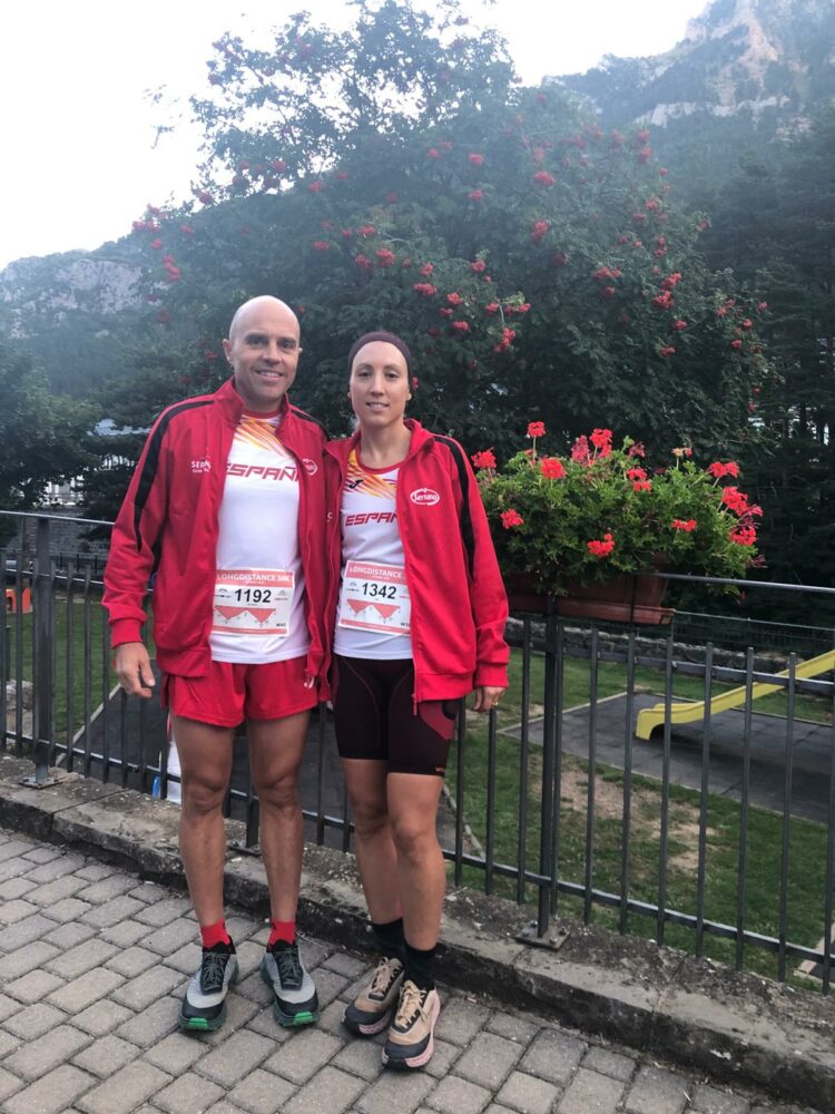 Beatriz Román en Canfranc y Antonio Juan Azorín