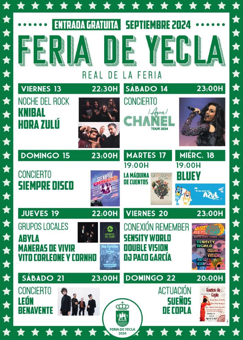 cartel de la feria de Yecla 2024