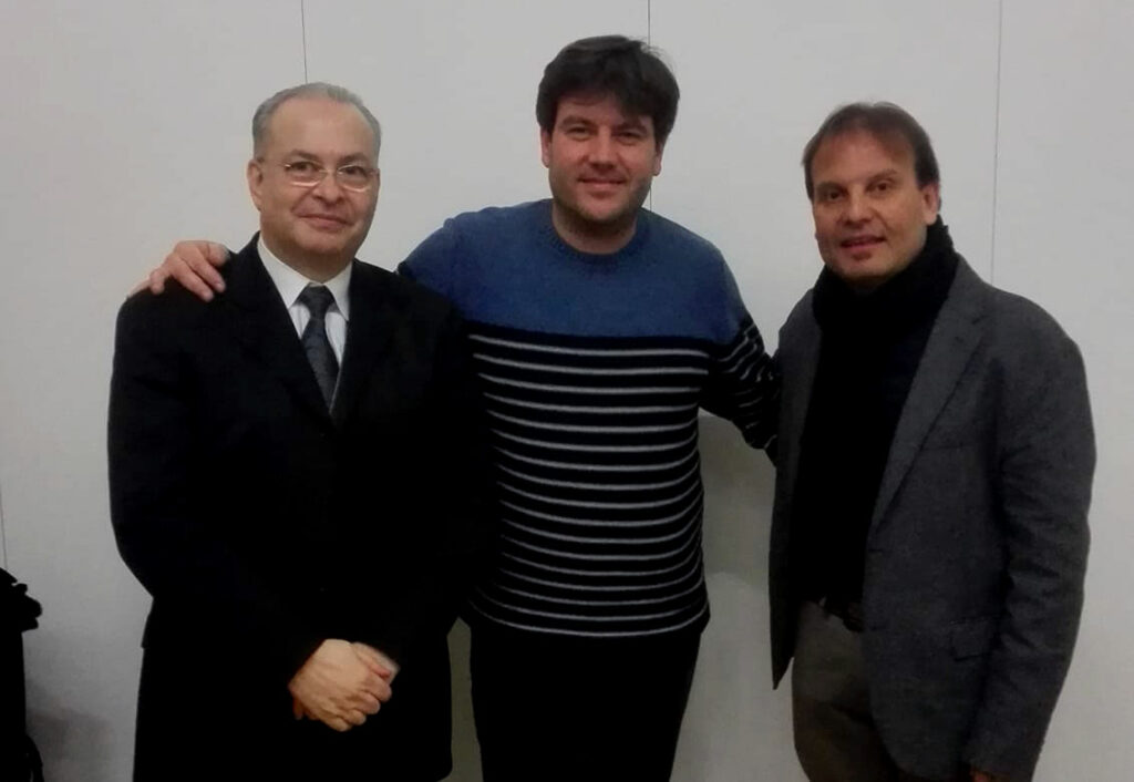 Franco Cesarini, Ángel Hernández y José Rafael Pascual Vilaplana