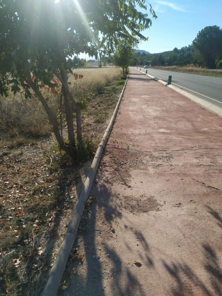 carril bici fuente álamo