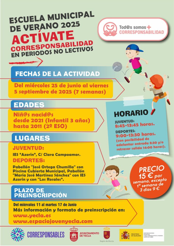 Cartel Escuela de verano 2025