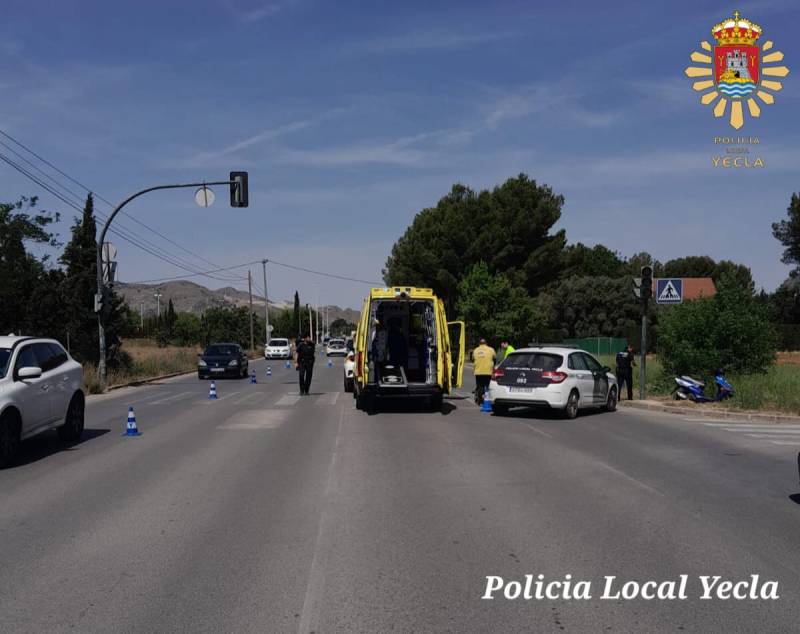 Tres heridos en accidentes de tráfico en Yecla este fin de semana