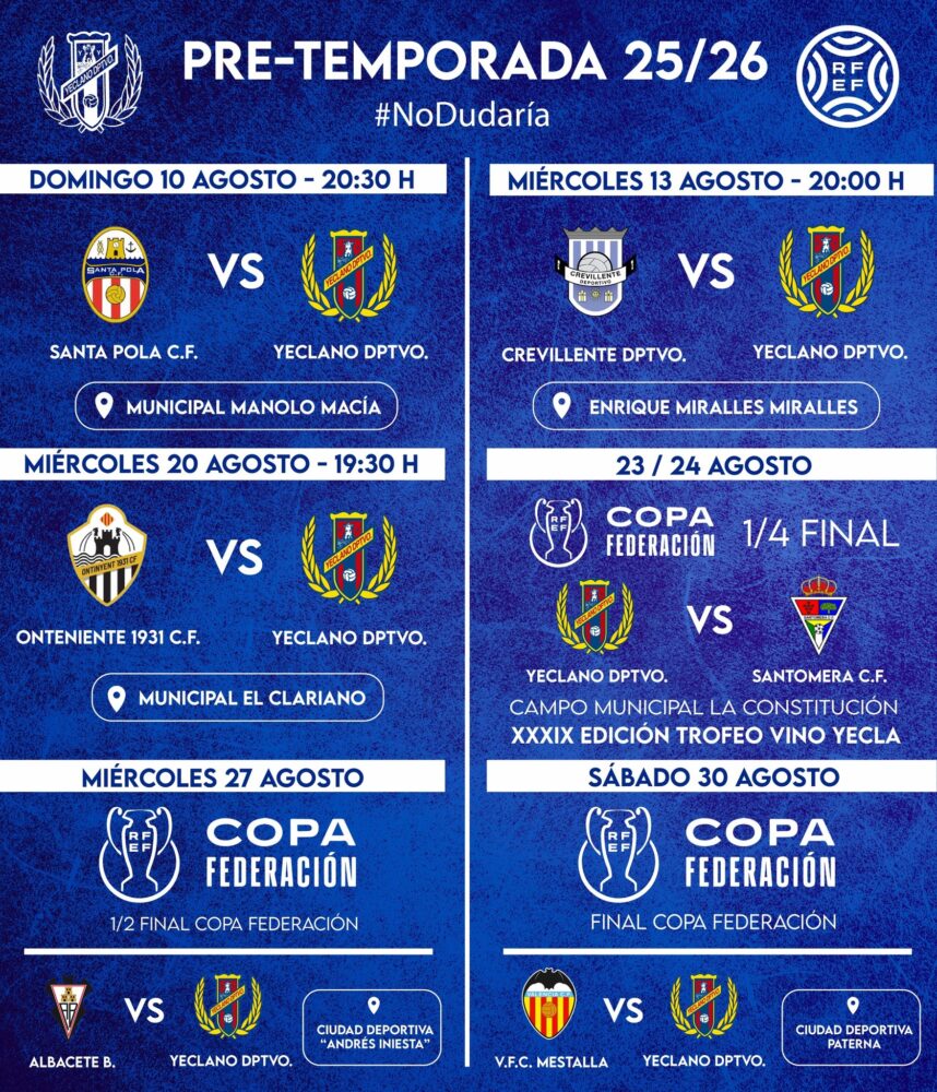 yeclano pretemporada
