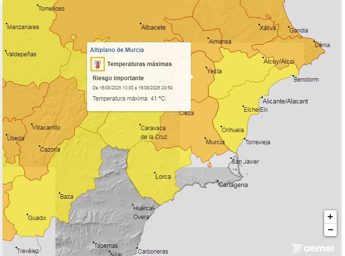 los 41 grados a al sombra este fin de semana