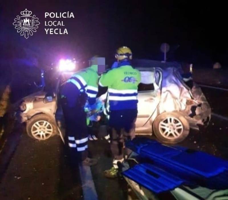 joven de 25 años herida vueltas de campana