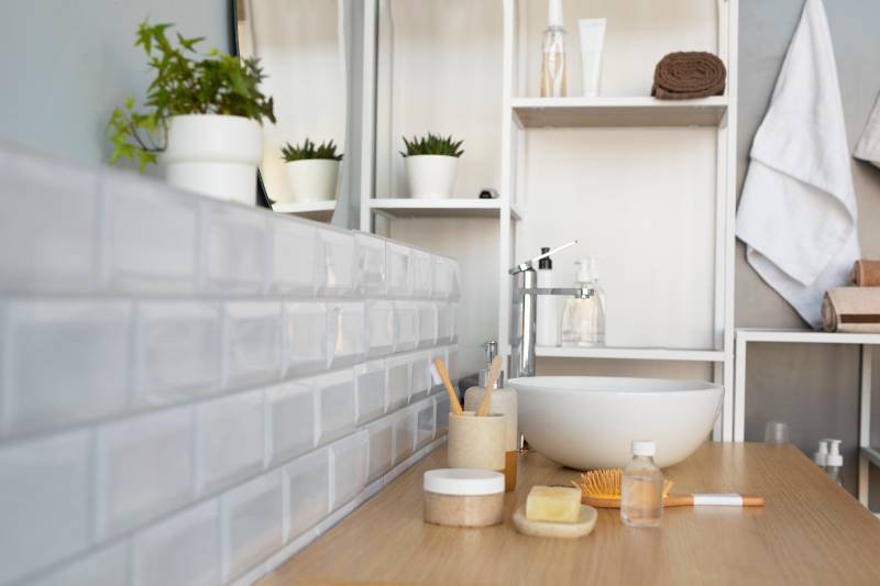 Ideas de muebles de baño para baños pequeños