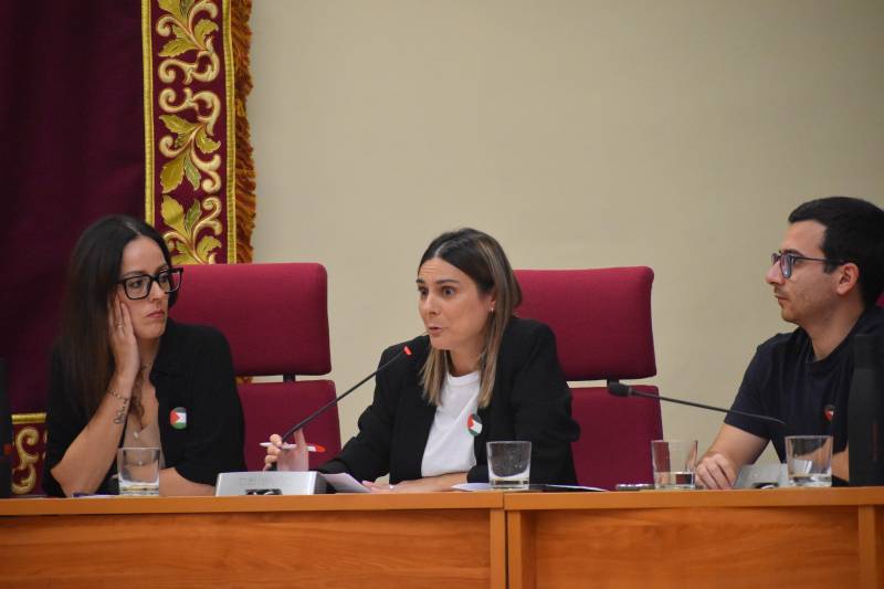 Tensión política y protestas por Palestina en el pleno