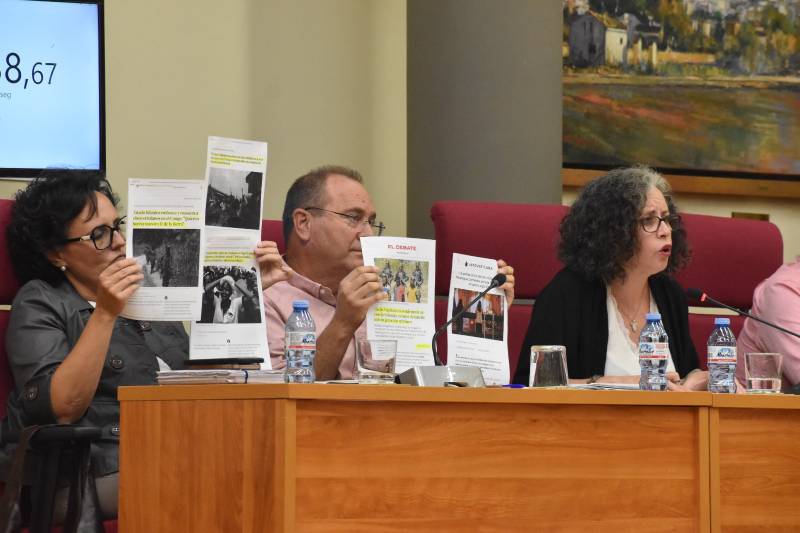 Tensión política y protestas por Palestina en el pleno