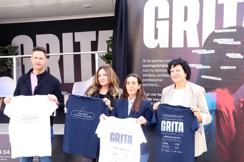 La campaña “Grita” aterriza en Yecla para prevenir el suicidio juvenil