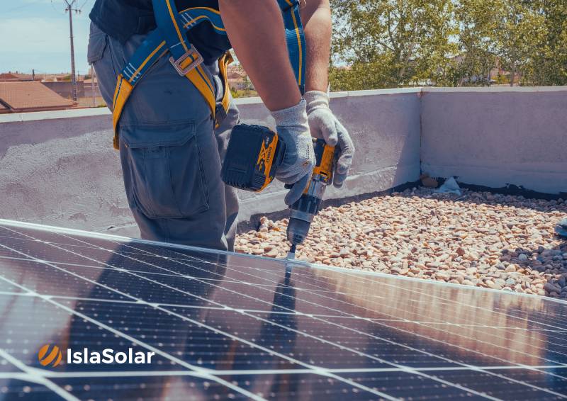 Mantenimiento de placas solares