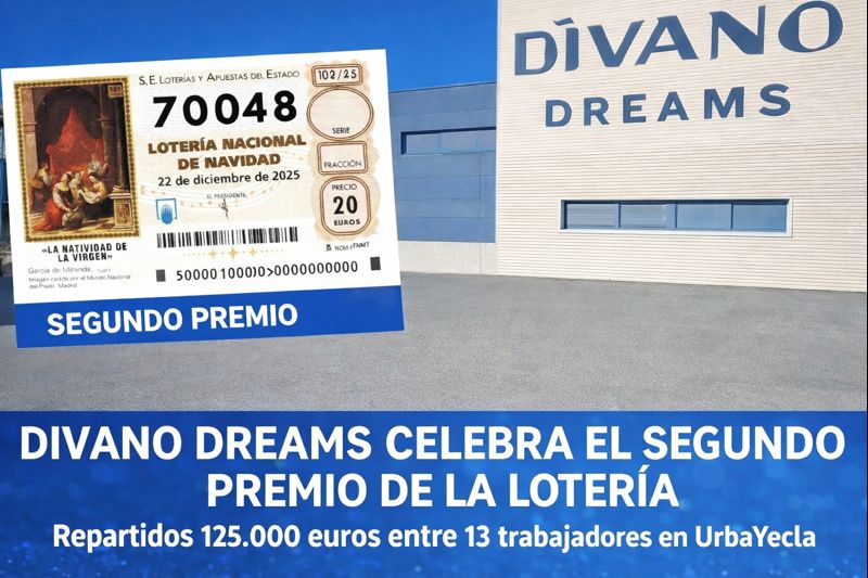 El segundo premio da una alegría a 13 trabajadores de la empresa yeclana Divano Dreams