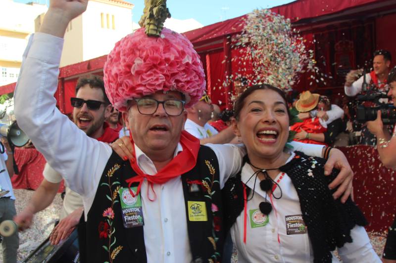 concurso de carrozas de las populares fiestas San Isidro