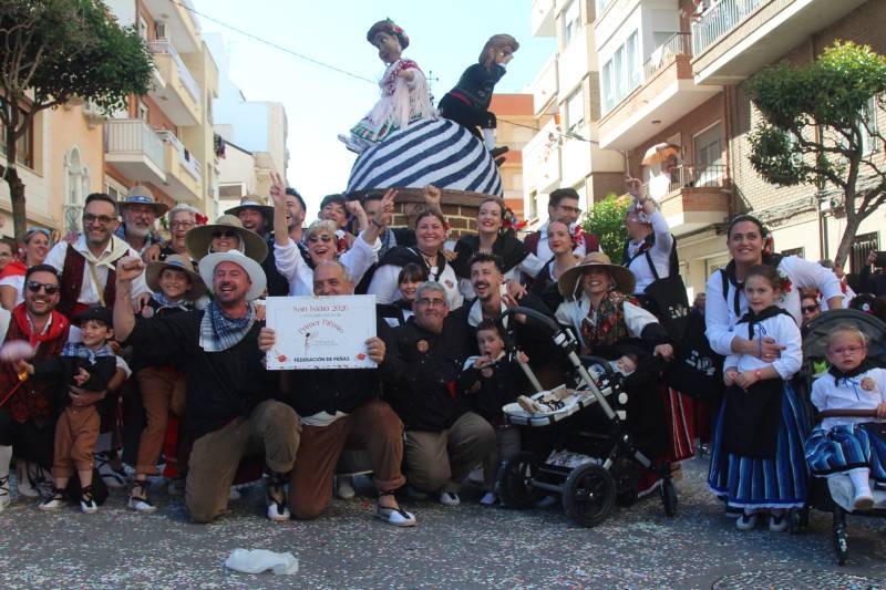 concurso de carrozas de las populares fiestas San Isidro