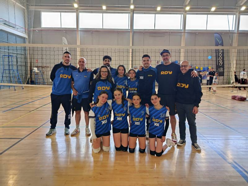 El alevín femenino de la RDY firma una meritoria cuarta plaza regional