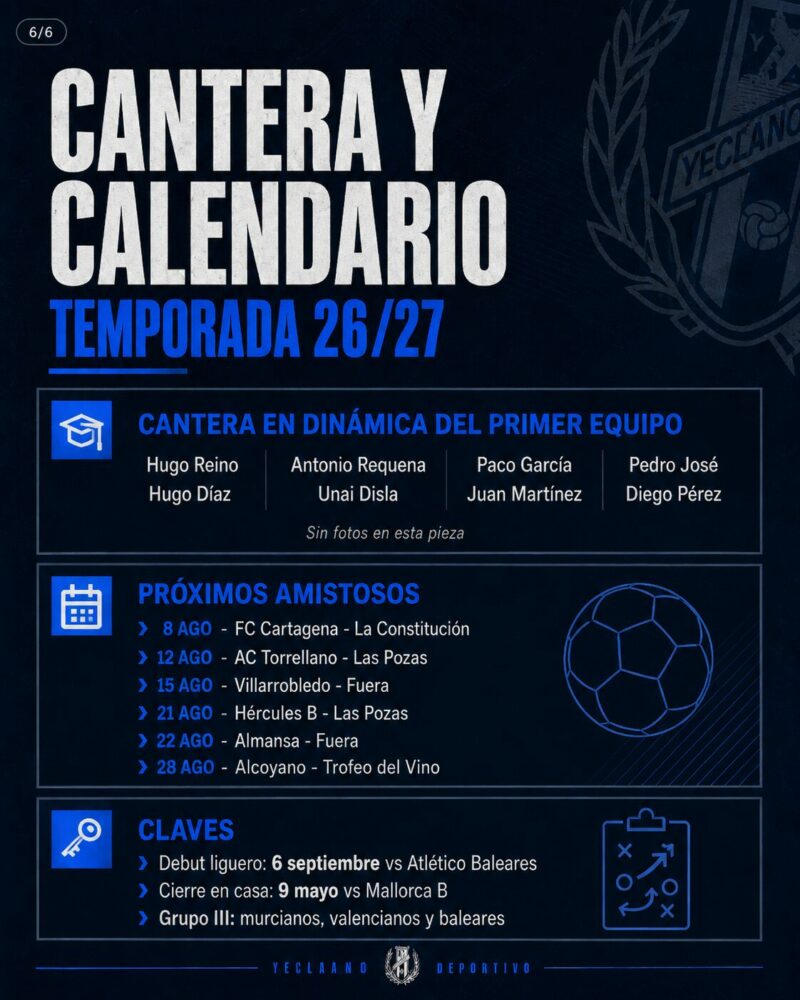nueva plantilla yeclano deportivo