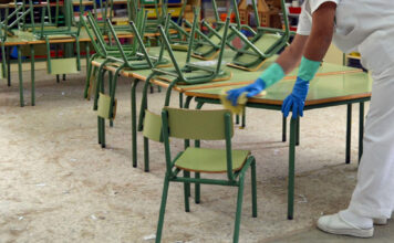 limpieza colegio clece clases