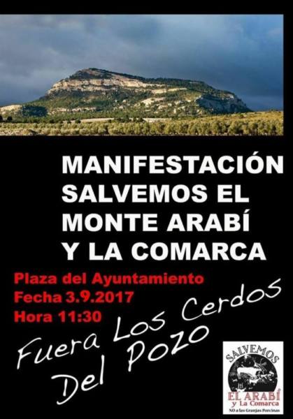 Cartel manifestación Arabi ok