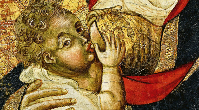 virgen de la encarnación, o virgen de la leche