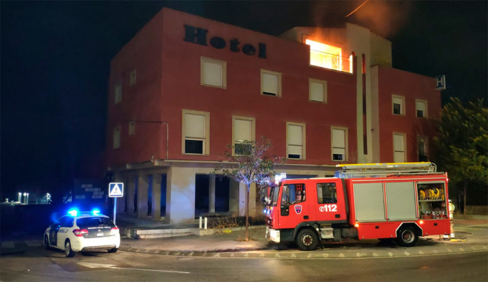 incendio en el hotel la paz de yecla