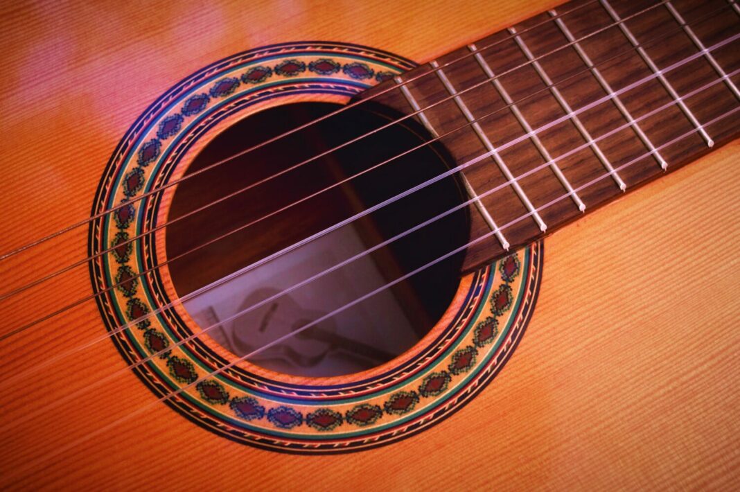 guitarra muestra flamenco