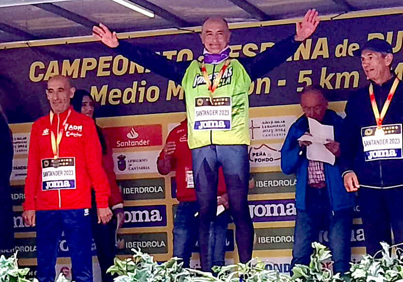 salvador martínez campeón de españa de media maratón m65