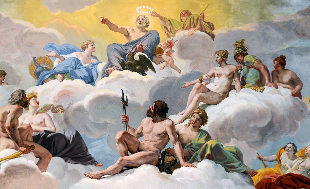 El Consejo de los Dioses (fragment). Galleria Borghese