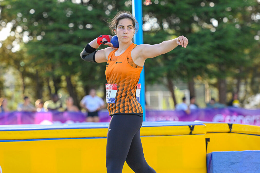 Ángela andrés lanzamiento de peso