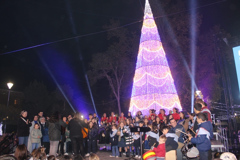 encendido de la navidad