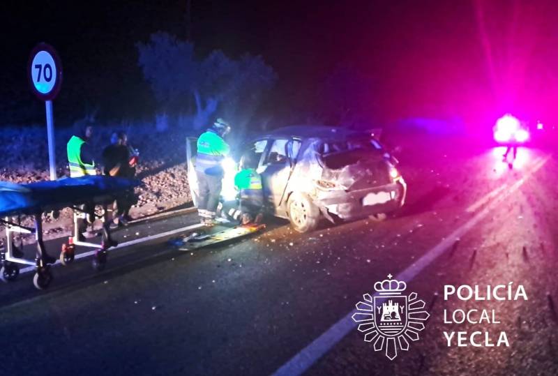 joven de 25 años herida vueltas de campana