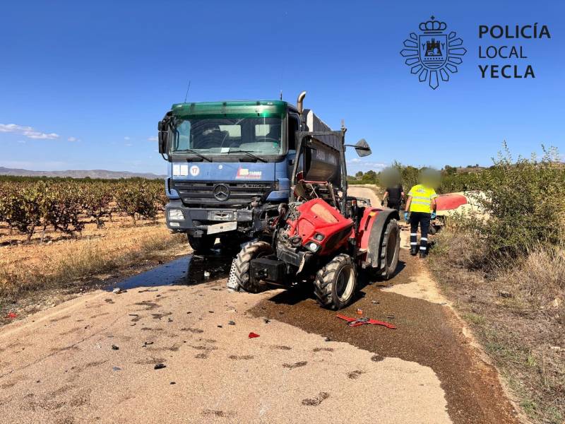 accidente camión tractor