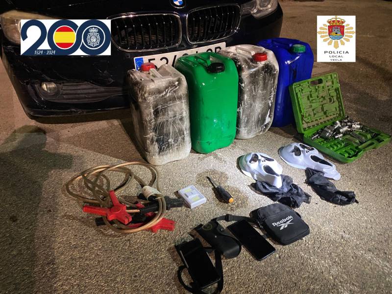 Detenidos en Yecla tras una oleada de robos en Murcia y Albacete