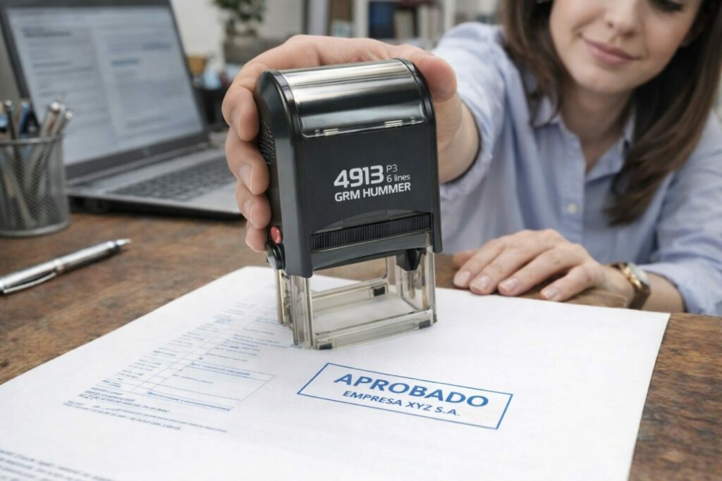 Sellos de empresa personalizados: gu&iacute;a completa para industria y comercio