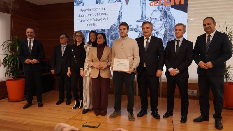 Jorge Pérez se impone en el premio Talento y Futuro del Hábitat y recibe una beca de 20.000 euros