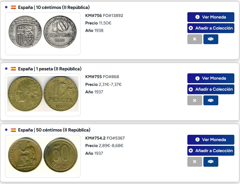 monedas antiguas en casa