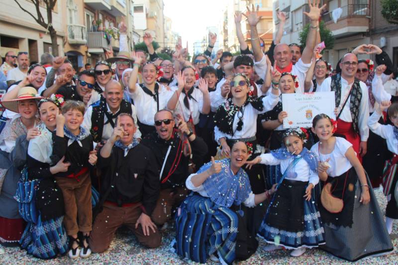 concurso de carrozas de las populares fiestas San Isidro