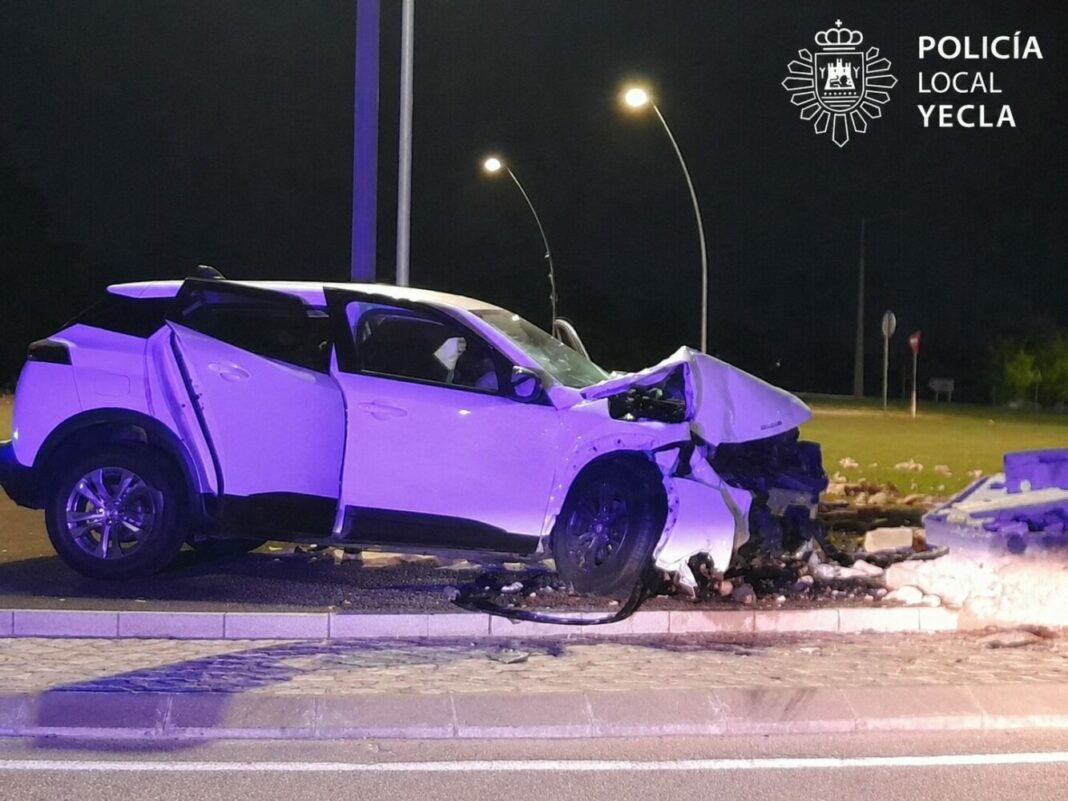 accidente rontonda feria del mueble