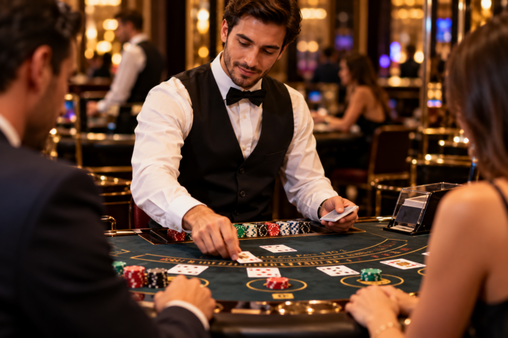 El croupier como maestro de ceremonias
